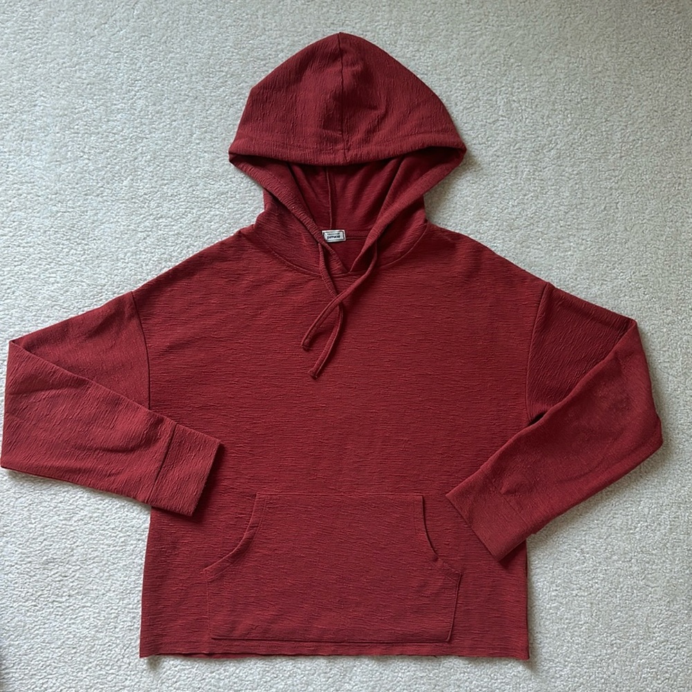 red hoodie